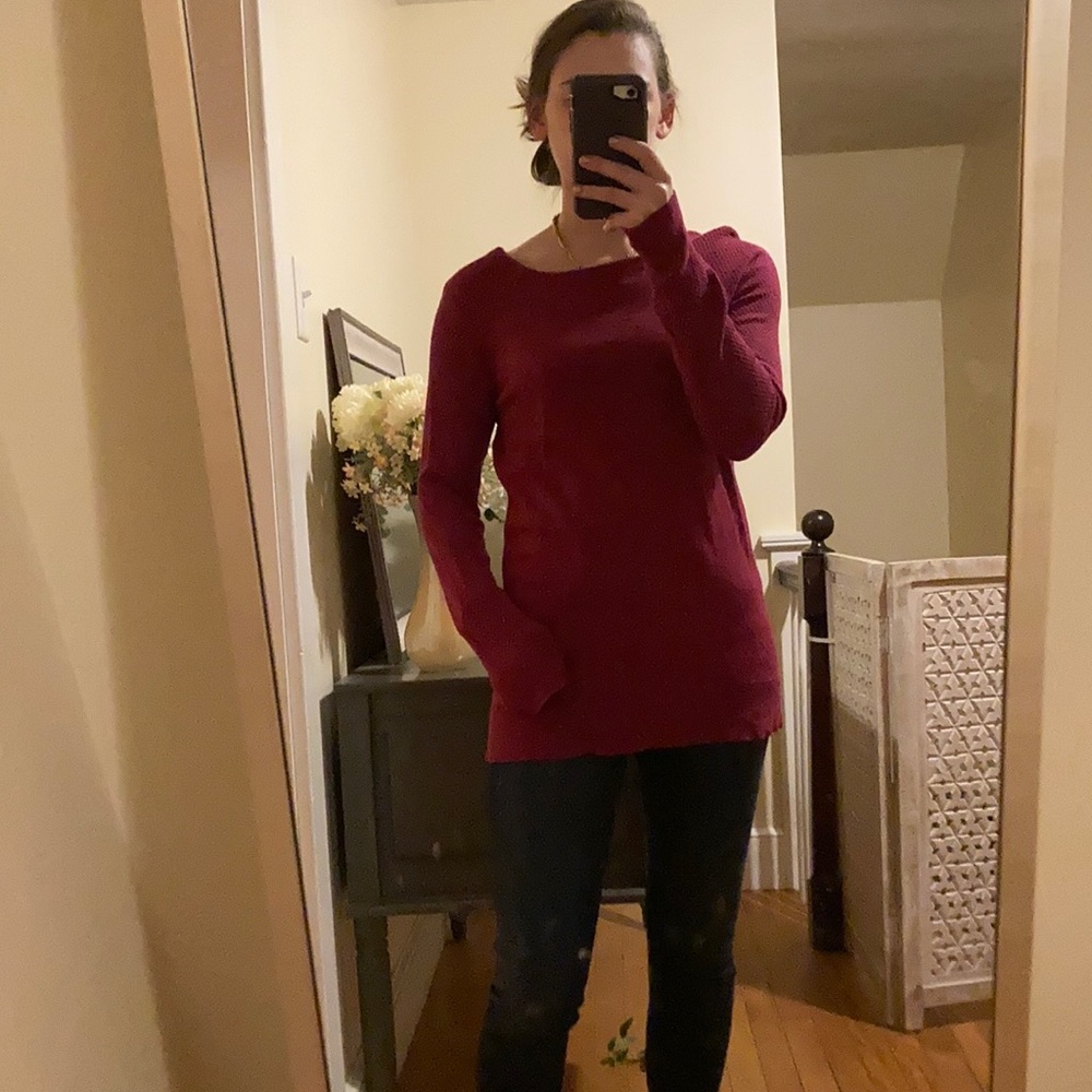 LOFT S Red/Maroon Sweater